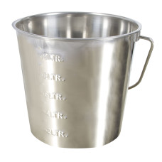 Edelstahleimer 12,3 Liter mit Skal