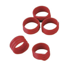 Spiralringe,16mm, rot,Kunstst. zu 